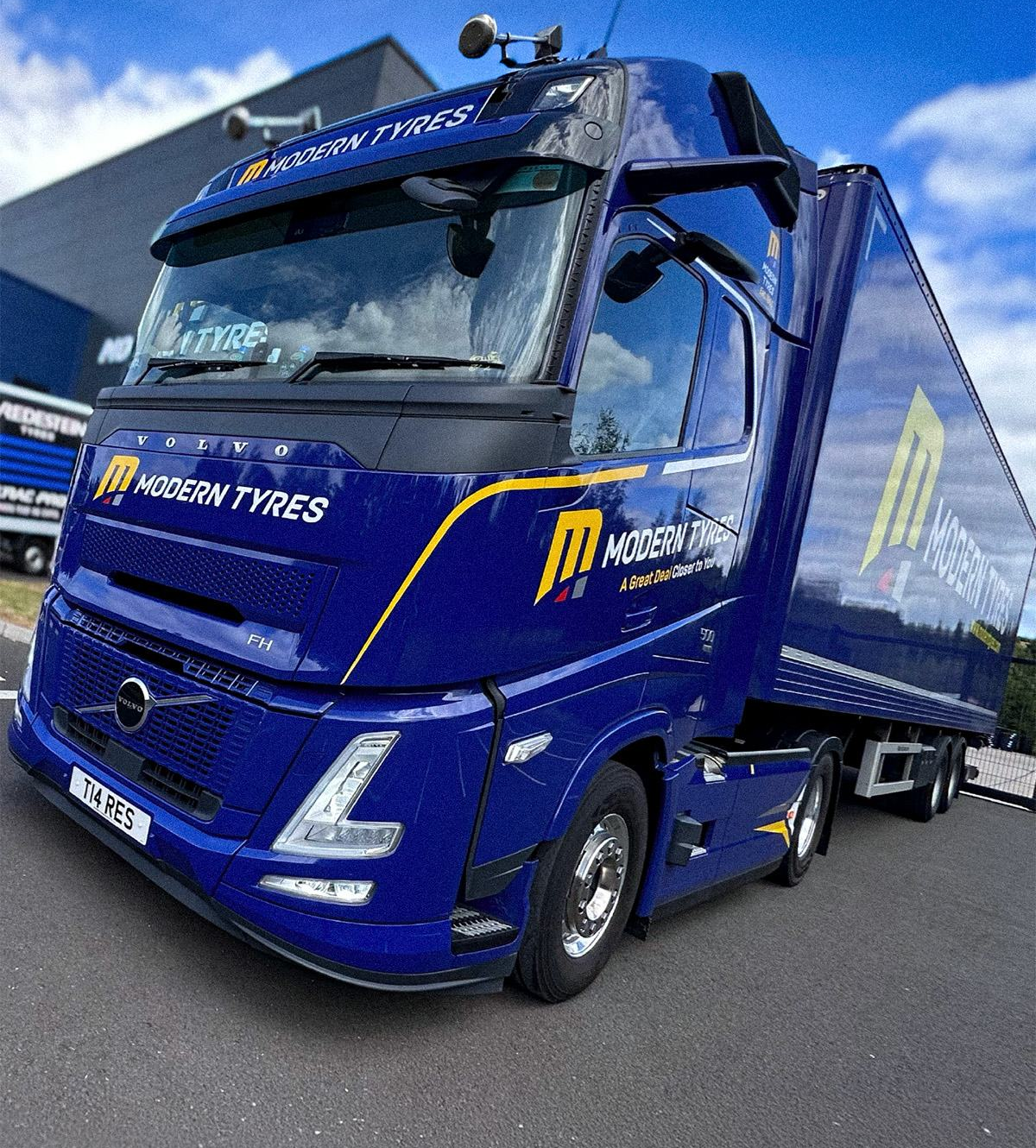 Modern Tyres delivery truck